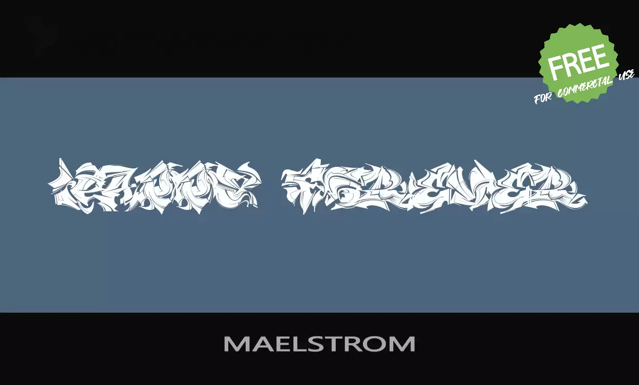 「MAELSTROM」字体效果图