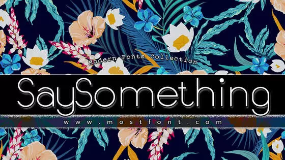 Typographic Design of SaySomething