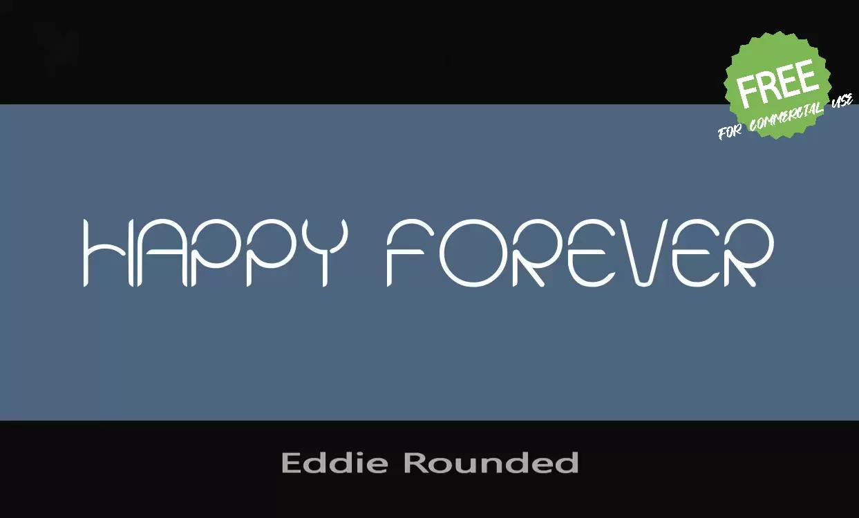 「Eddie-Rounded」字体效果图