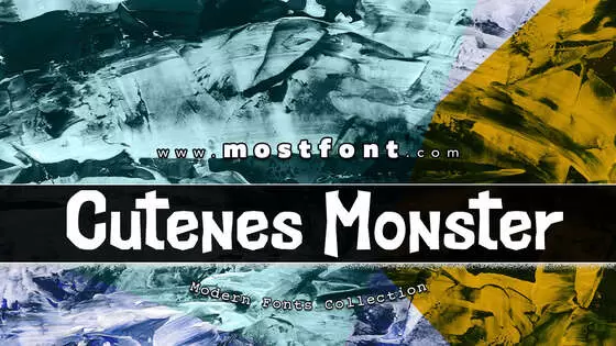 Typographic Design of Cutenes-Monster