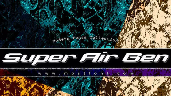 「Super-Air-Ben」字体排版图片
