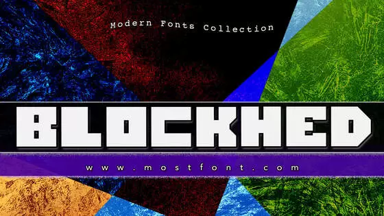 「Blockhed」字体排版图片