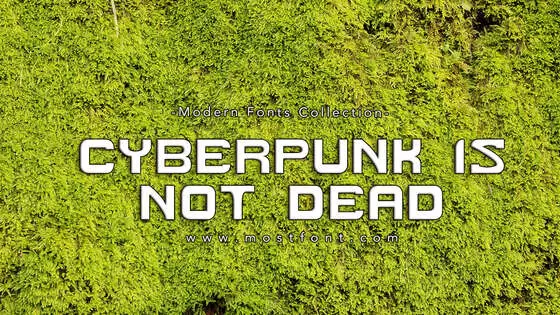 「Cyberpunk-Is-Not-Dead」字体排版图片