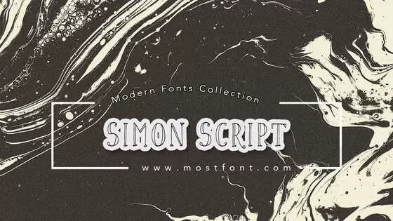 「Simon-Script」字体排版样式