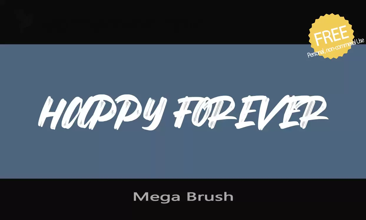 「Mega-Brush」字体效果图