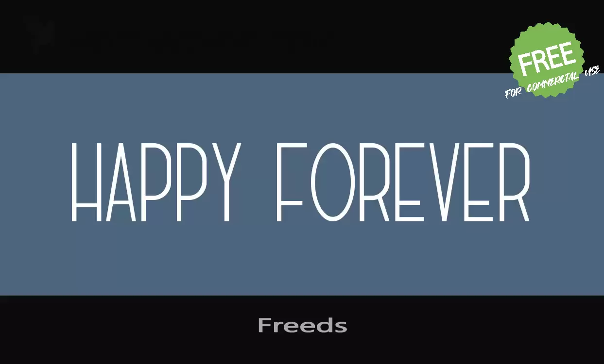 Font Sample of Freeds