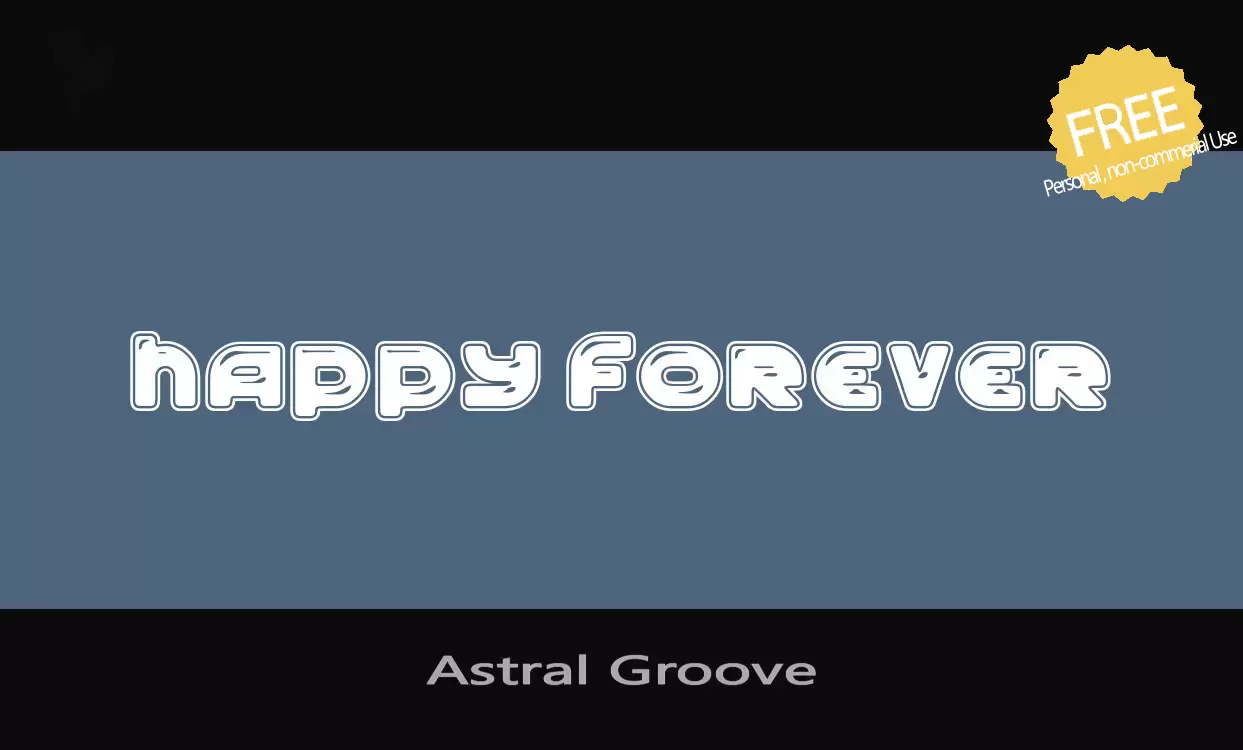 「Astral-Groove」字体效果图