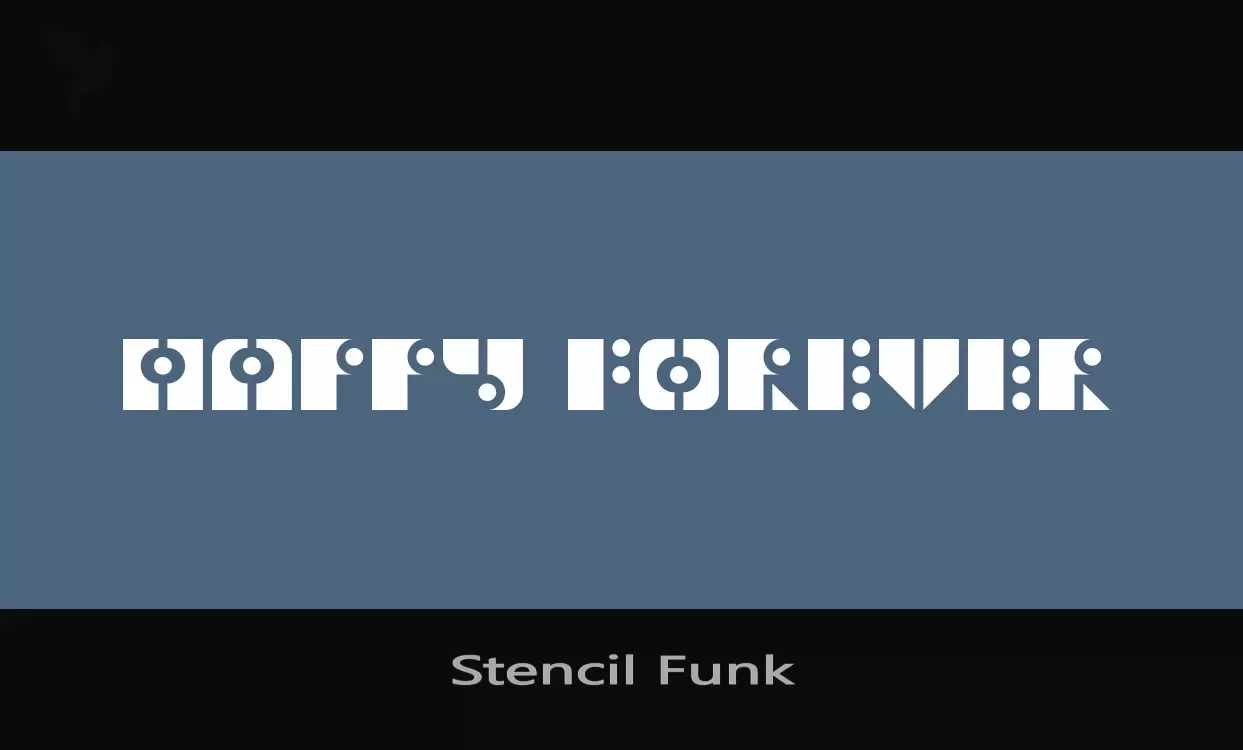 「Stencil-Funk」字体效果图
