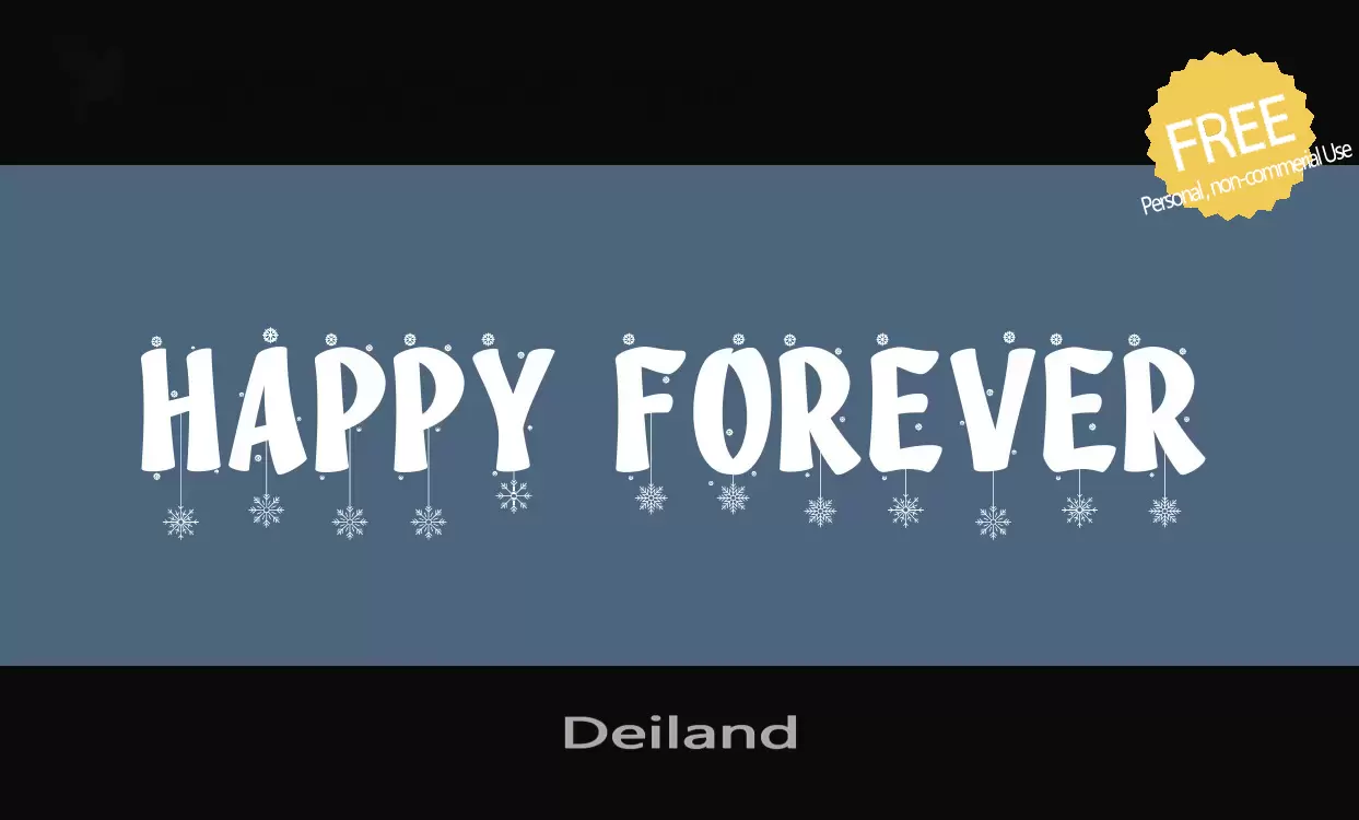 「Deiland」字体效果图