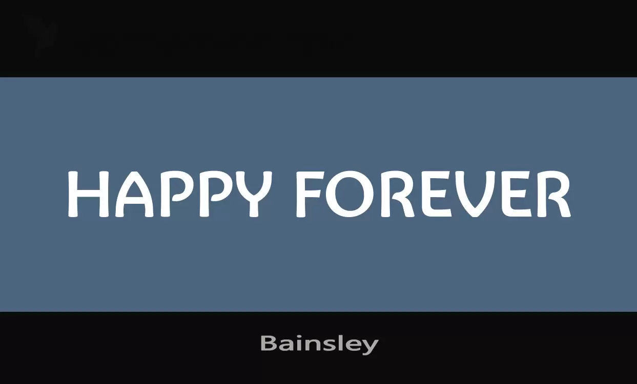「Bainsley」字体效果图