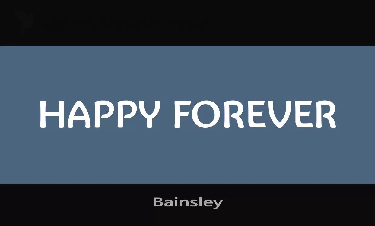 Font Sample of Bainsley