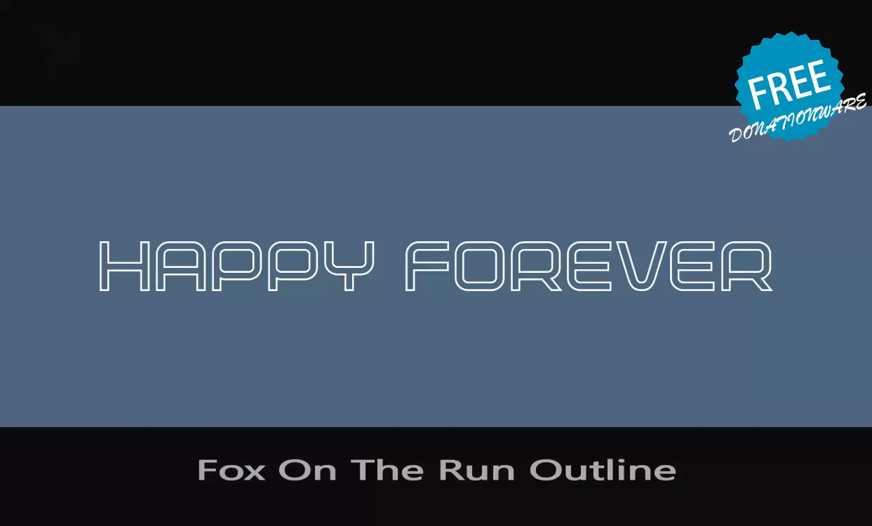 「Fox-On-The-Run-Outline」字体效果图