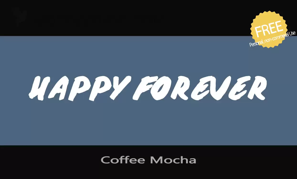 「Coffee-Mocha」字体效果图