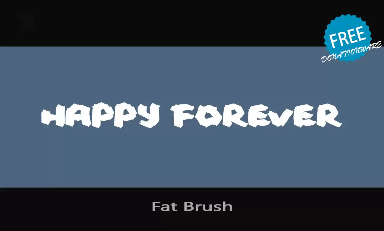 「Fat-Brush」字体效果图