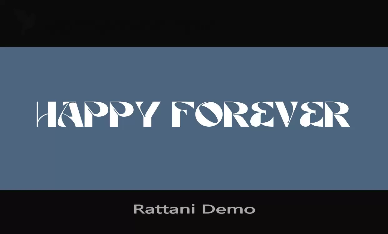 「Rattani-Demo」字体效果图