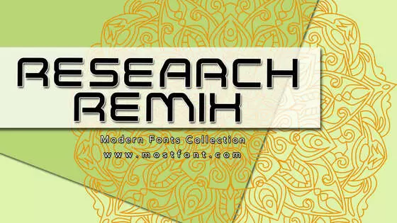 「Research-Remix」字体排版样式