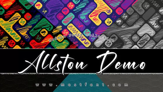 「Allston-Demo」字体排版样式