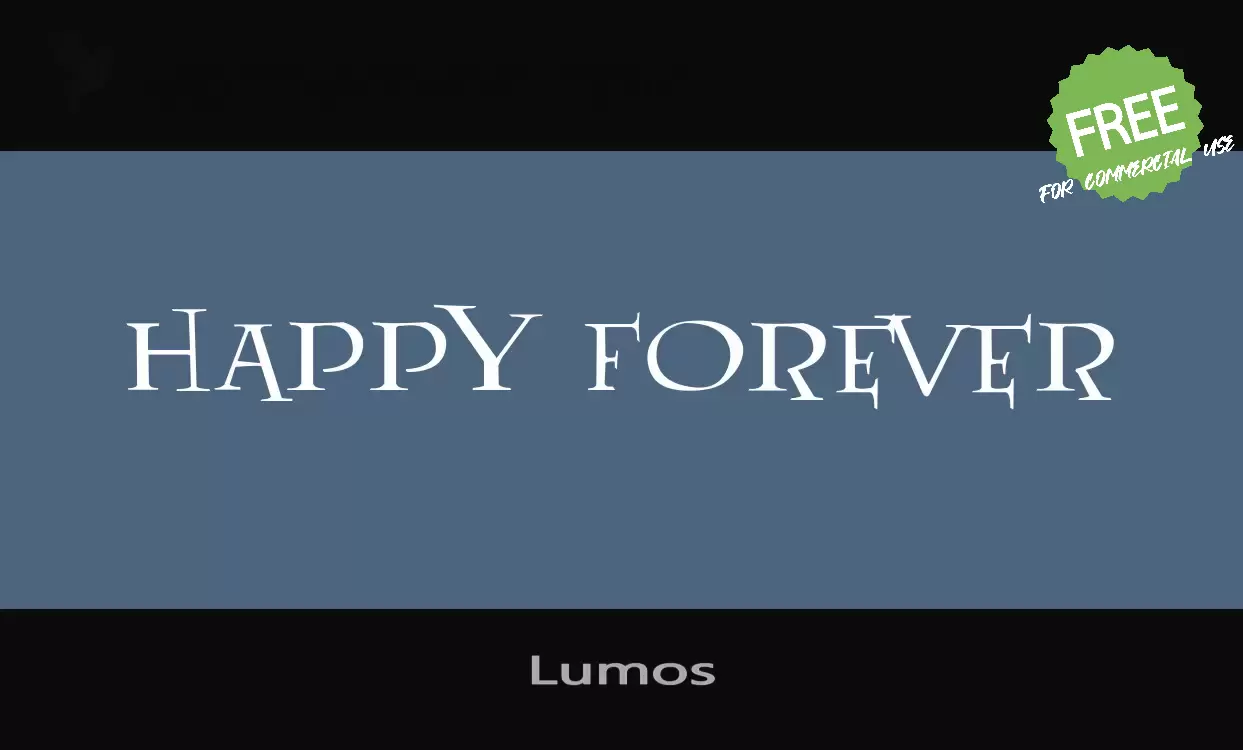 「Lumos」字体效果图