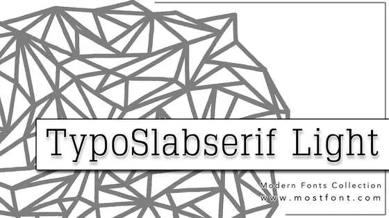 Typographic Design of TypoSlabserif-Light