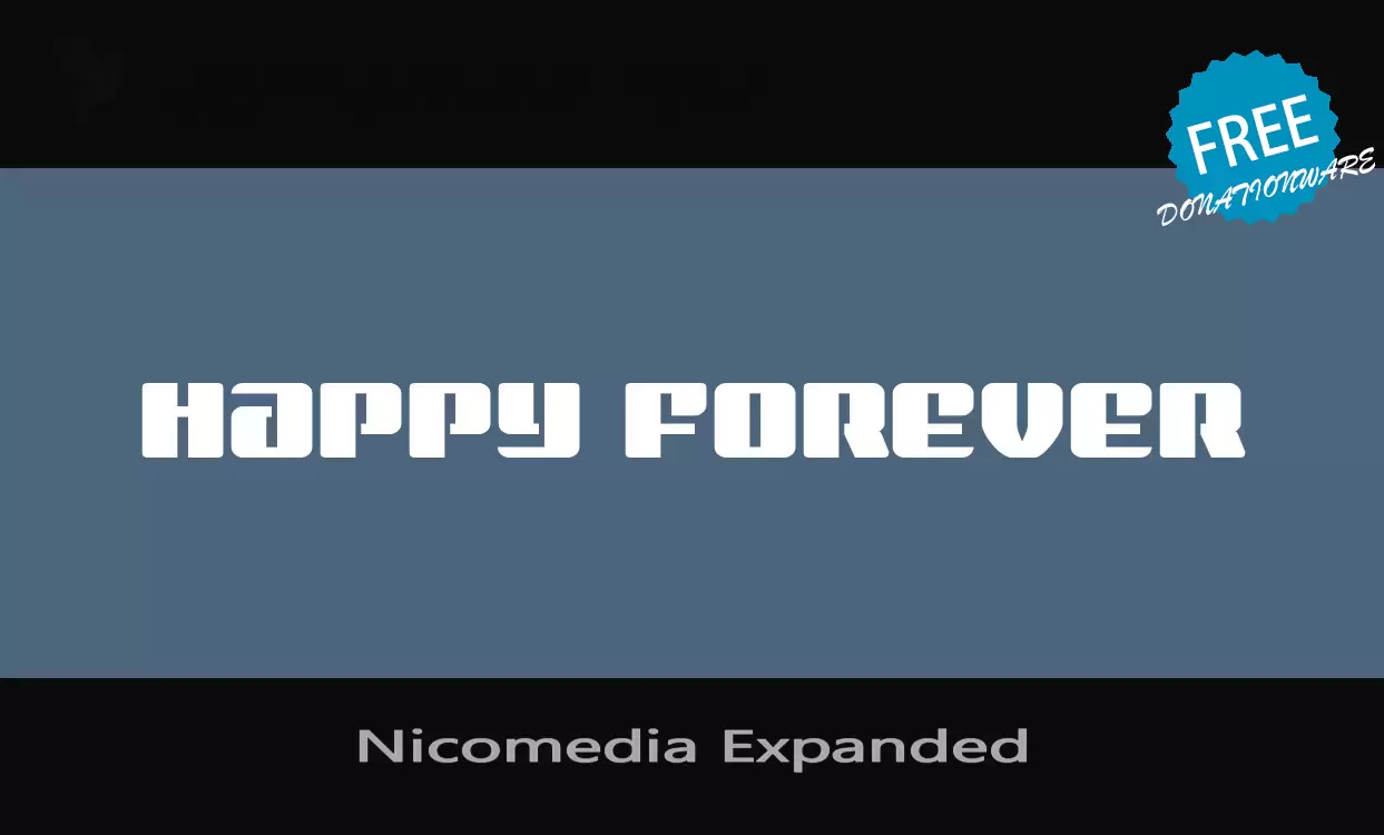 「Nicomedia-Expanded」字体效果图