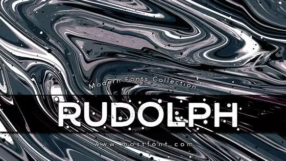 「Rudolph」字体排版样式