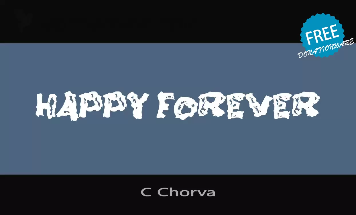 「C-Chorva」字体效果图
