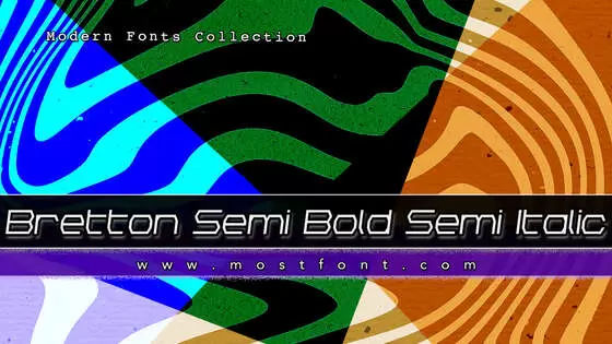 「Bretton-Semi-Bold-Semi-Italic」字体排版图片