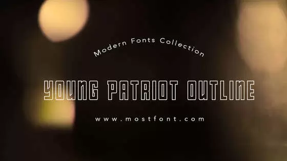 「Young-Patriot-Outline」字体排版样式