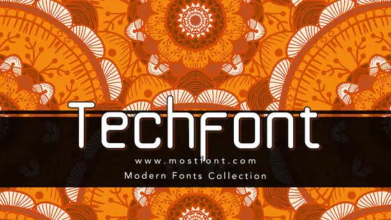 「Techfont」字体排版样式