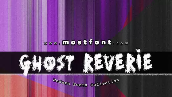 「Ghost-Reverie」字体排版图片
