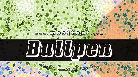 「Bullpen」字体排版图片