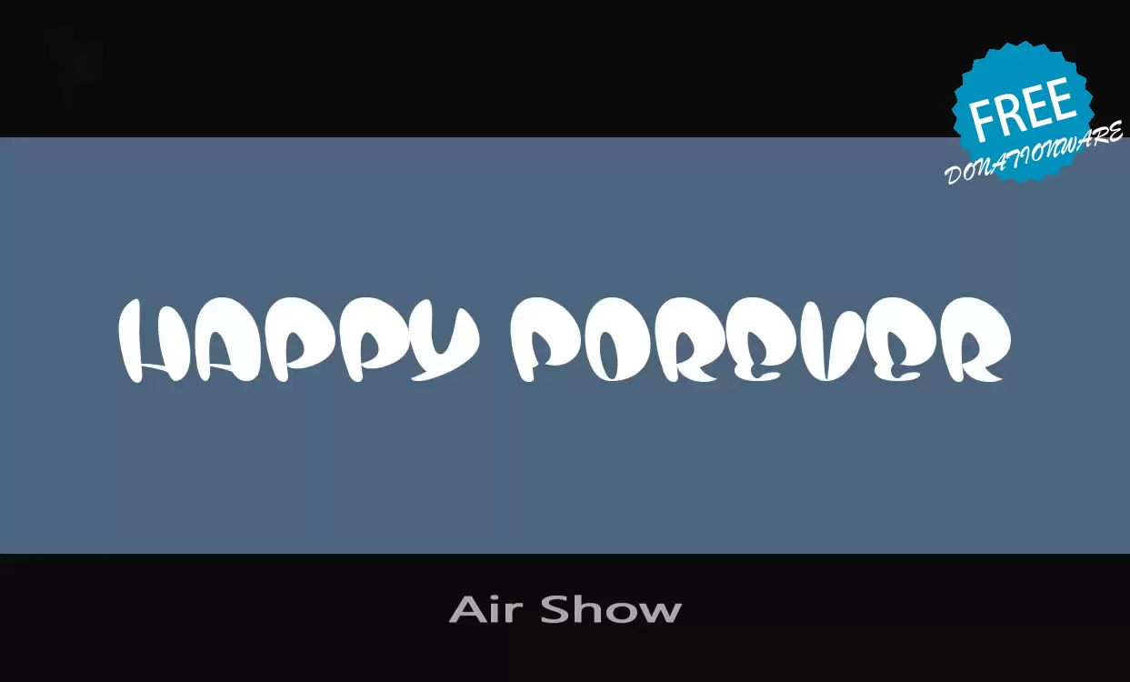 「Air-Show」字体效果图