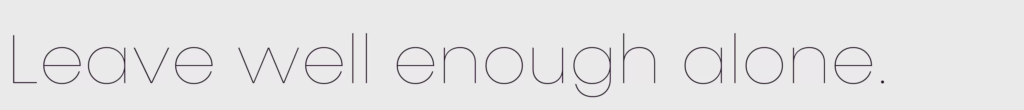 「KonnectHairline」字体效果图