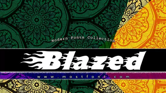 「Blazed」字体排版样式