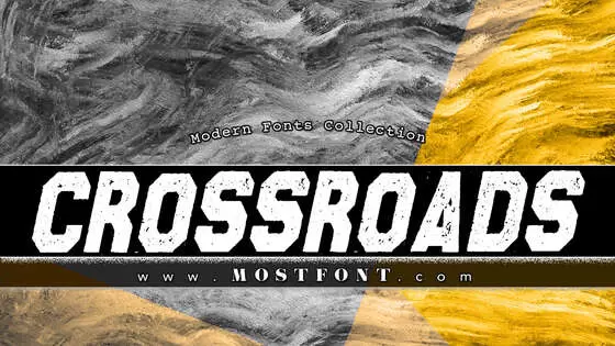 「CROSSROADS-CON-ITALIC-PERSONAL」字体排版样式