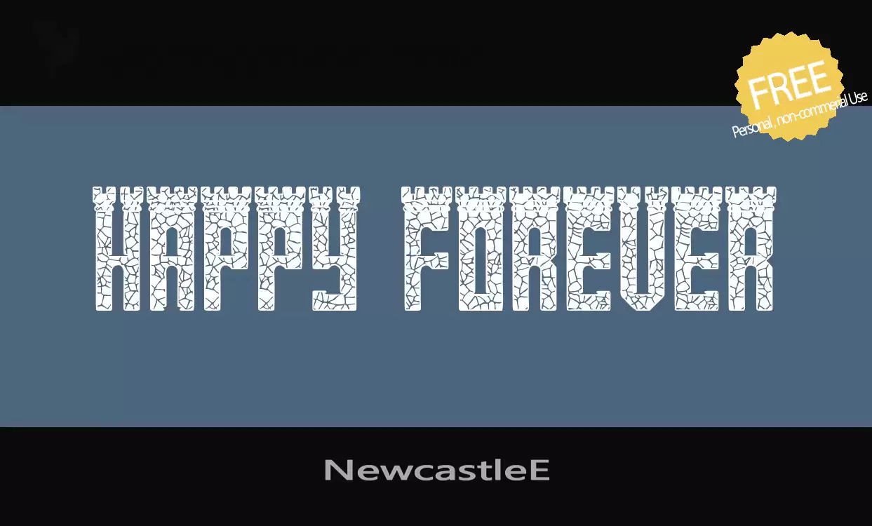 「NewcastleE」字体效果图