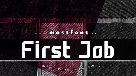 「First-Job」字体排版图片