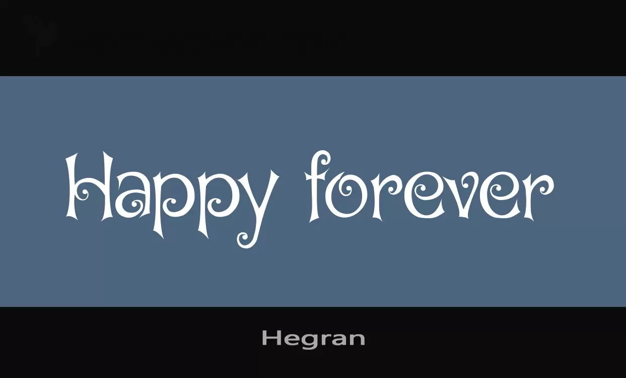 「Hegran」字体效果图