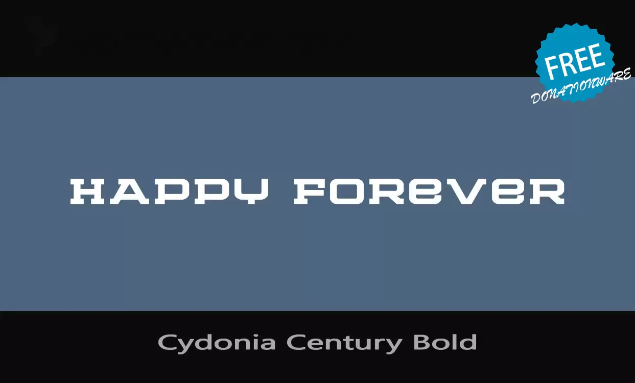 「Cydonia-Century-Bold」字体效果图