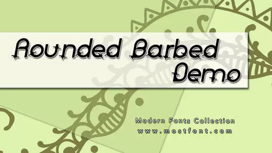 Typographic Design of Rounded-Barbed-Demo