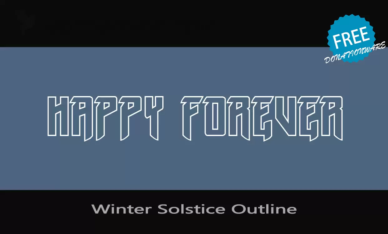 「Winter-Solstice-Outline」字体效果图