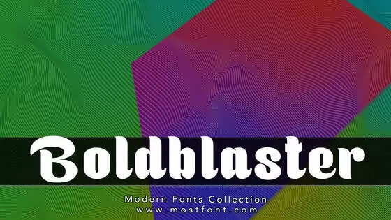 Typographic Design of Boldblaster