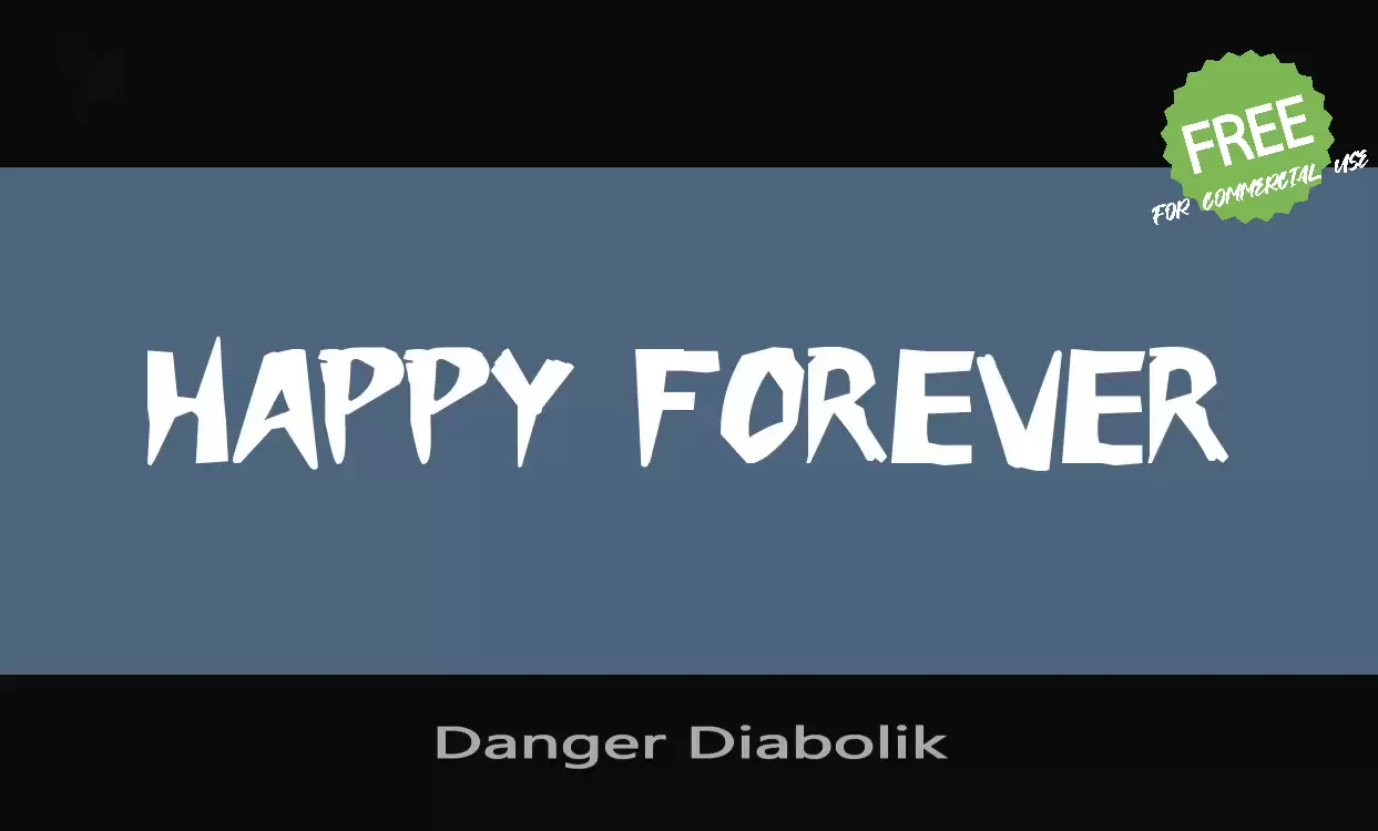 「Danger-Diabolik」字体效果图