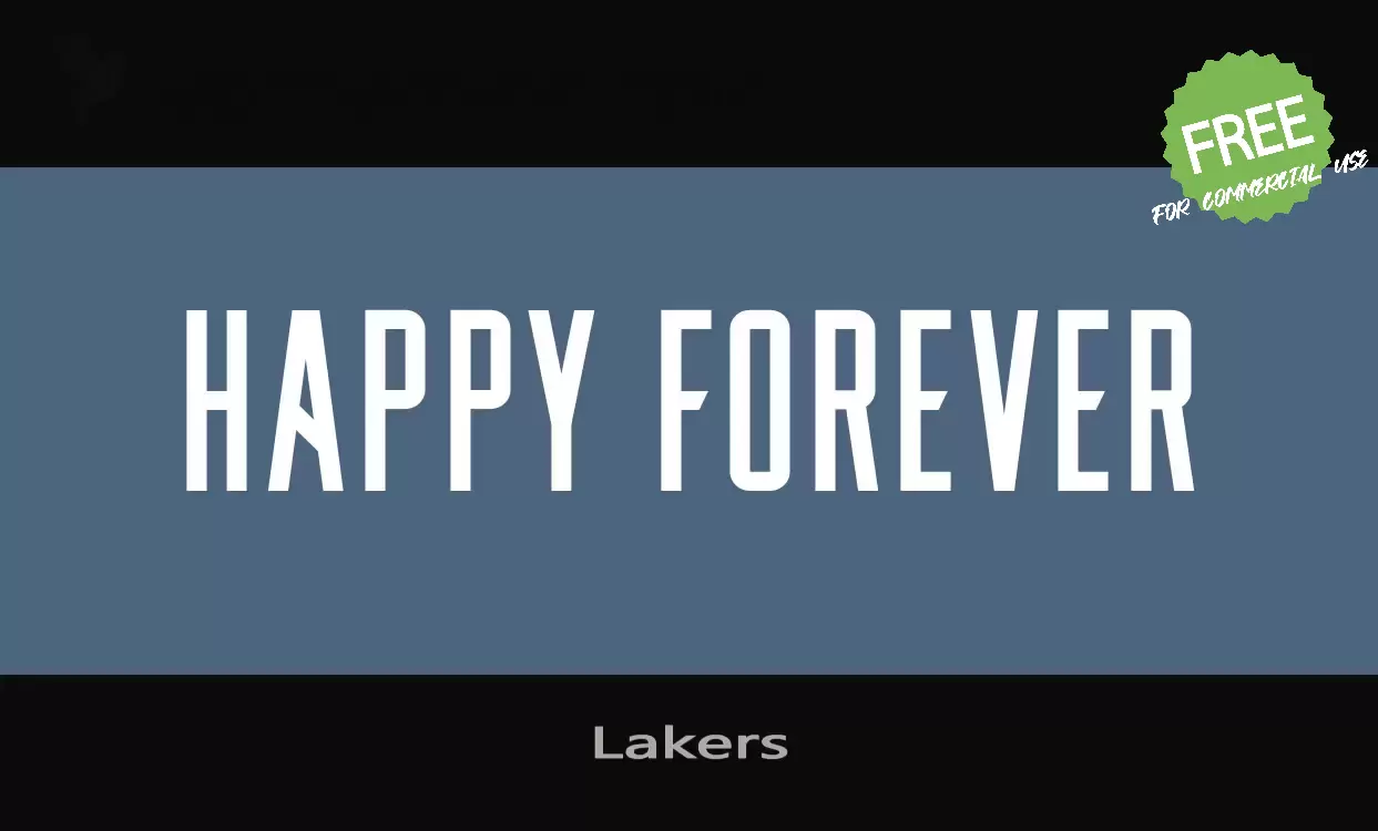 「Lakers」字体效果图