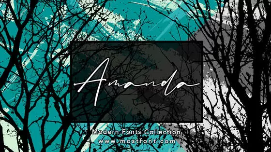 Typographic Design of Amanda