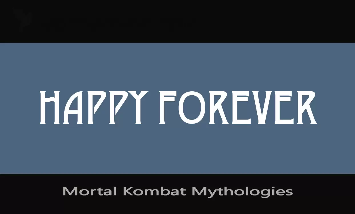 「Mortal-Kombat-Mythologies」字体效果图