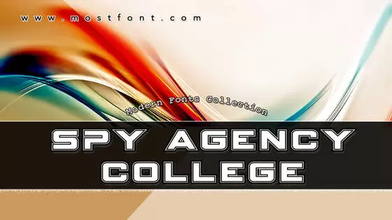Typographic Design of Spy-Agency-College