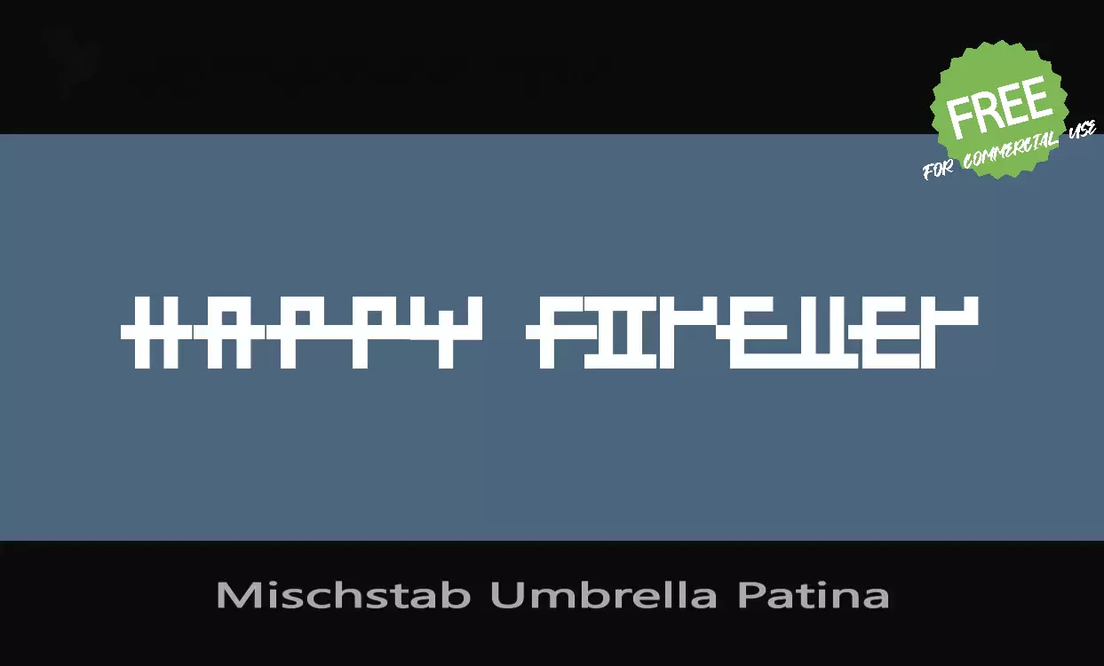 Sample of Mischstab-Umbrella-Patina