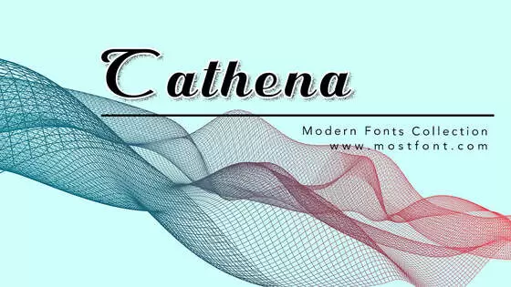 「Cathena」字体排版图片