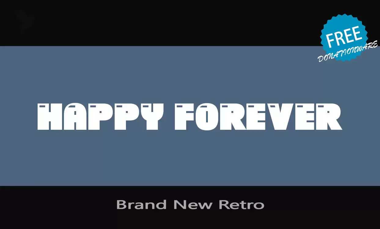 Font Sample of Brand-New-Retro